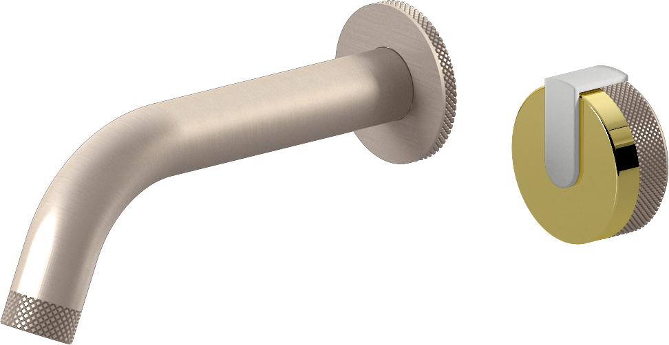 E-11535-R1PB-L1WT-SN Настенный прогрессивный смеситель скрытого монтажа для раковины GRAFF MOD+