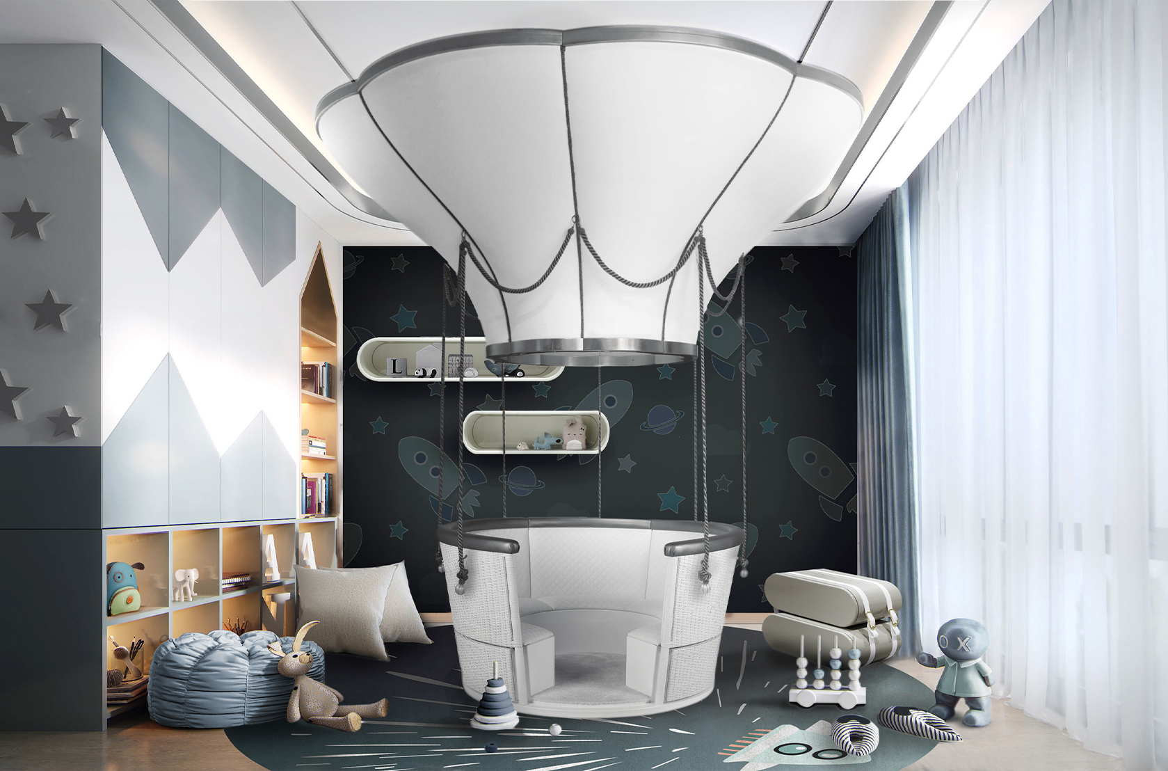 CIST749 Детские ковры Ракетный снаряд «Гром» Circu  - Вид №4