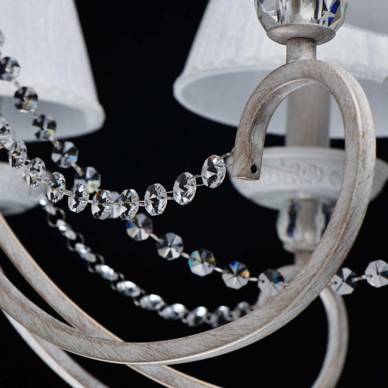 Подвесная люстра MW-Light Августина 419011708 MW-LIGHT ДИЗАЙНЕРСКИЕ, АВГУСТИНА 279660 Белый  - Вид №2