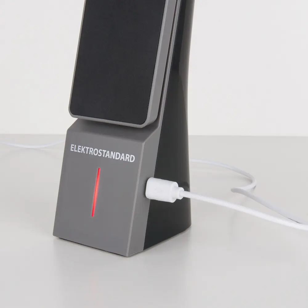 Лампа настольная светодиодная аккумуляторная Desk 3 Вт цвет чёрный/серый Elektrostandard STLM-2142476 - Вид №7