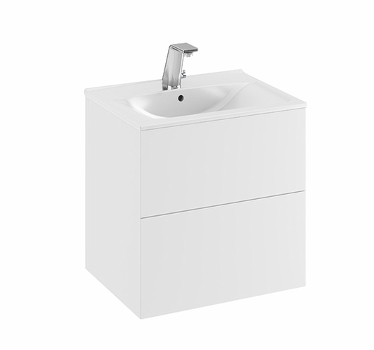 9751321111 IDO Elegant напольная тумба под умывальник, с двумя ящиками, W = 900 мм, W1 = 910 мм, белый