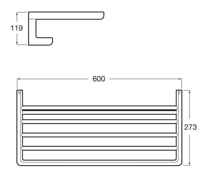 Металлический держатель для полотенец Roca время ARCH-00048725 - Вид №4
