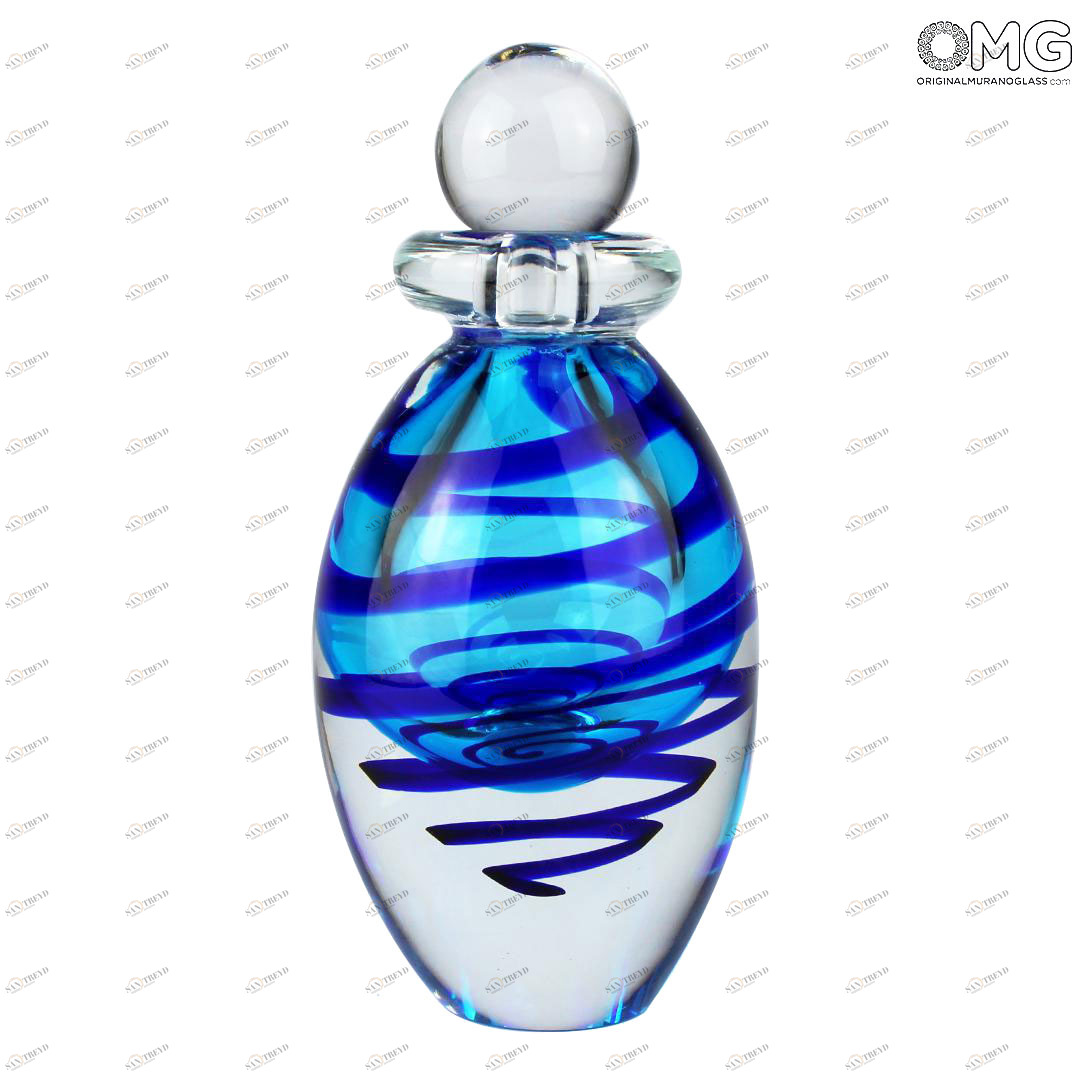 3142 ORIGINALMURANOGLASS Флакон Адриатика- соммерсо- Original Murano Glass OMG 9 см 