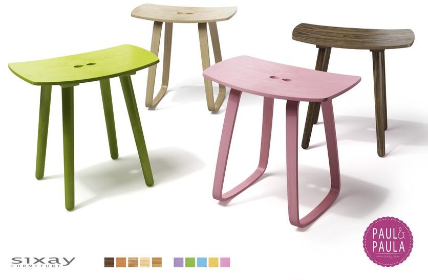 sixay furniture Низкий деревянный табурет Paul & paula sun-id-1397538 - Вид №5