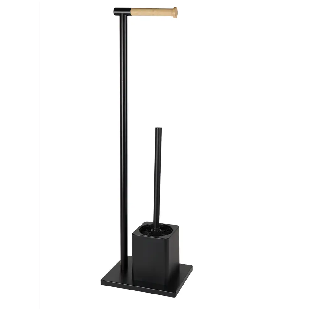 Стойка-ерш для унитаза арчи пластик/бамбук черный Santreyd STLM-2096548