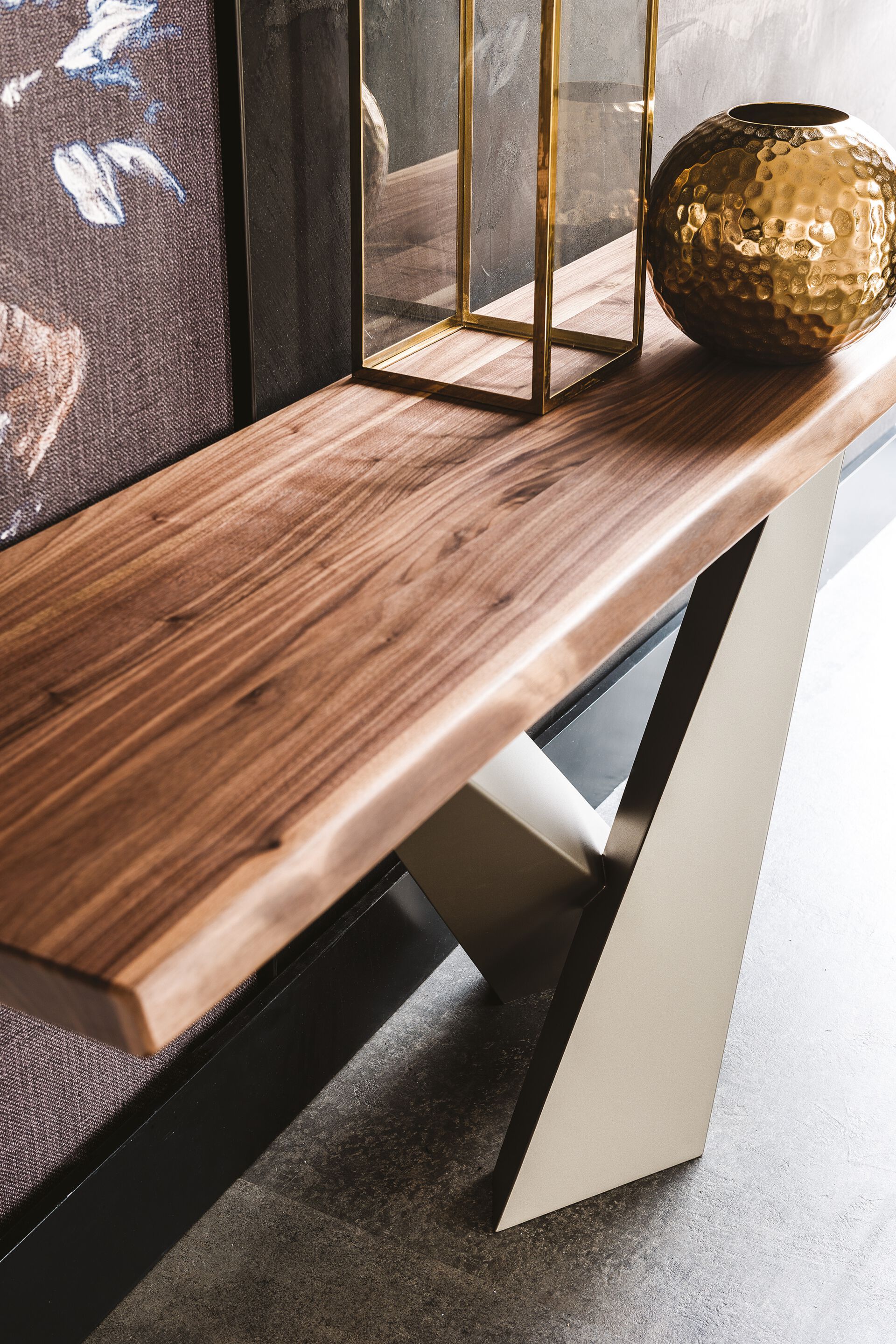 Прямоугольная консоль из стали и дерева Cattelan italia Stratos ARCH-00023194 - Вид №4