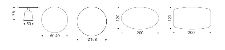Круглый керамический стол Cattelan italia Yoda ARCH-00099271 - Вид №9