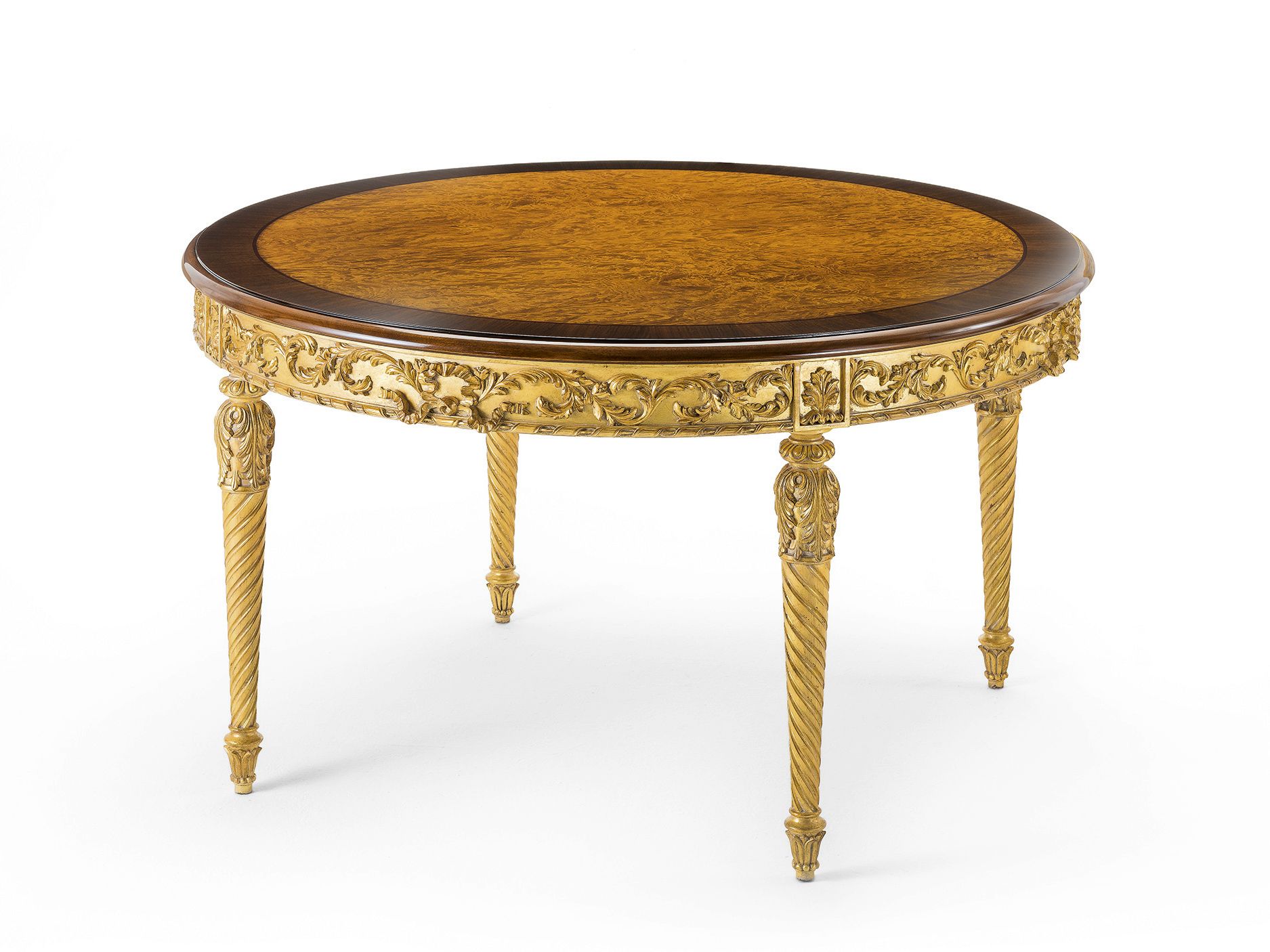 Круглый обеденный стол из шиповника OAK Галерея ARCH-00052830 - Вид №1