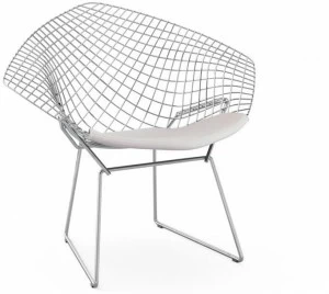 KNOLL Стальное кресло со встроенной подушкой Bertoia