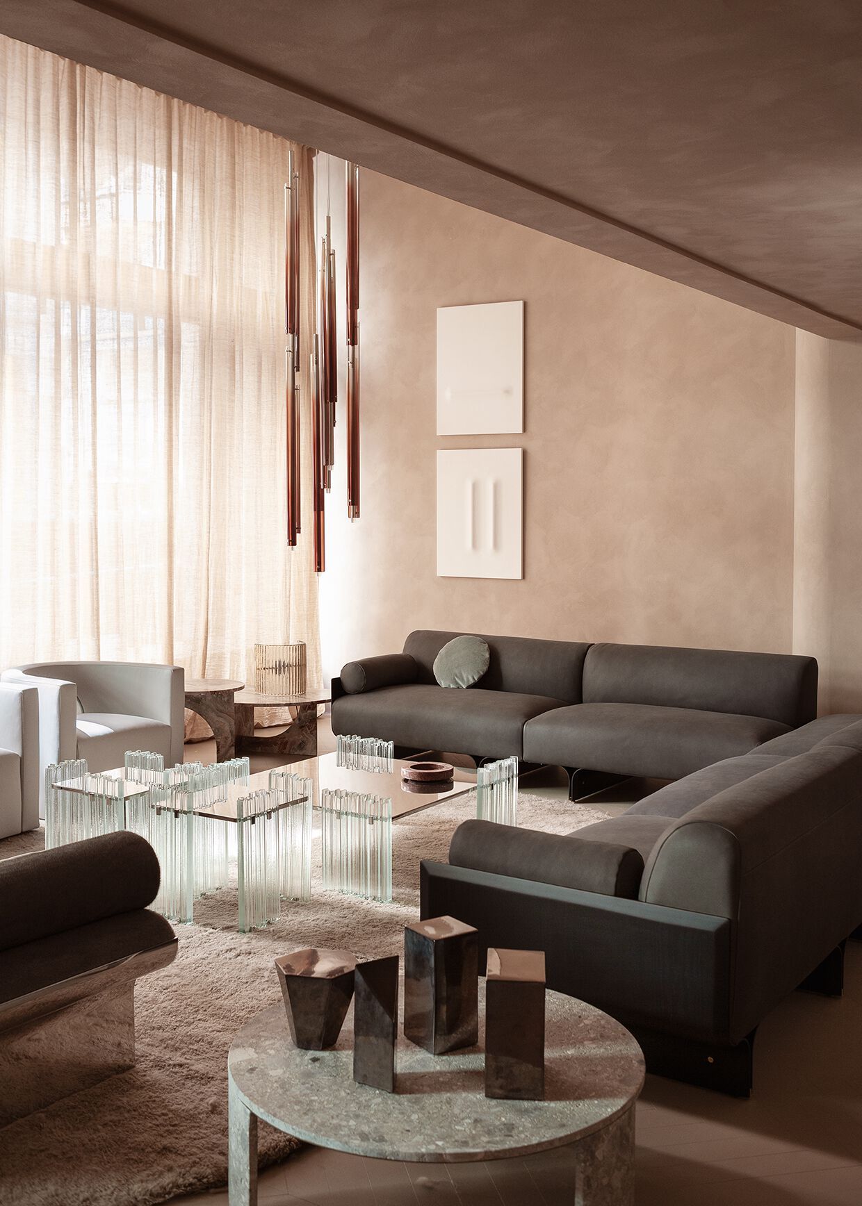 Модульный тканевый диван Gallotti&Radice тычинки ARCH-00126368 - Вид №4