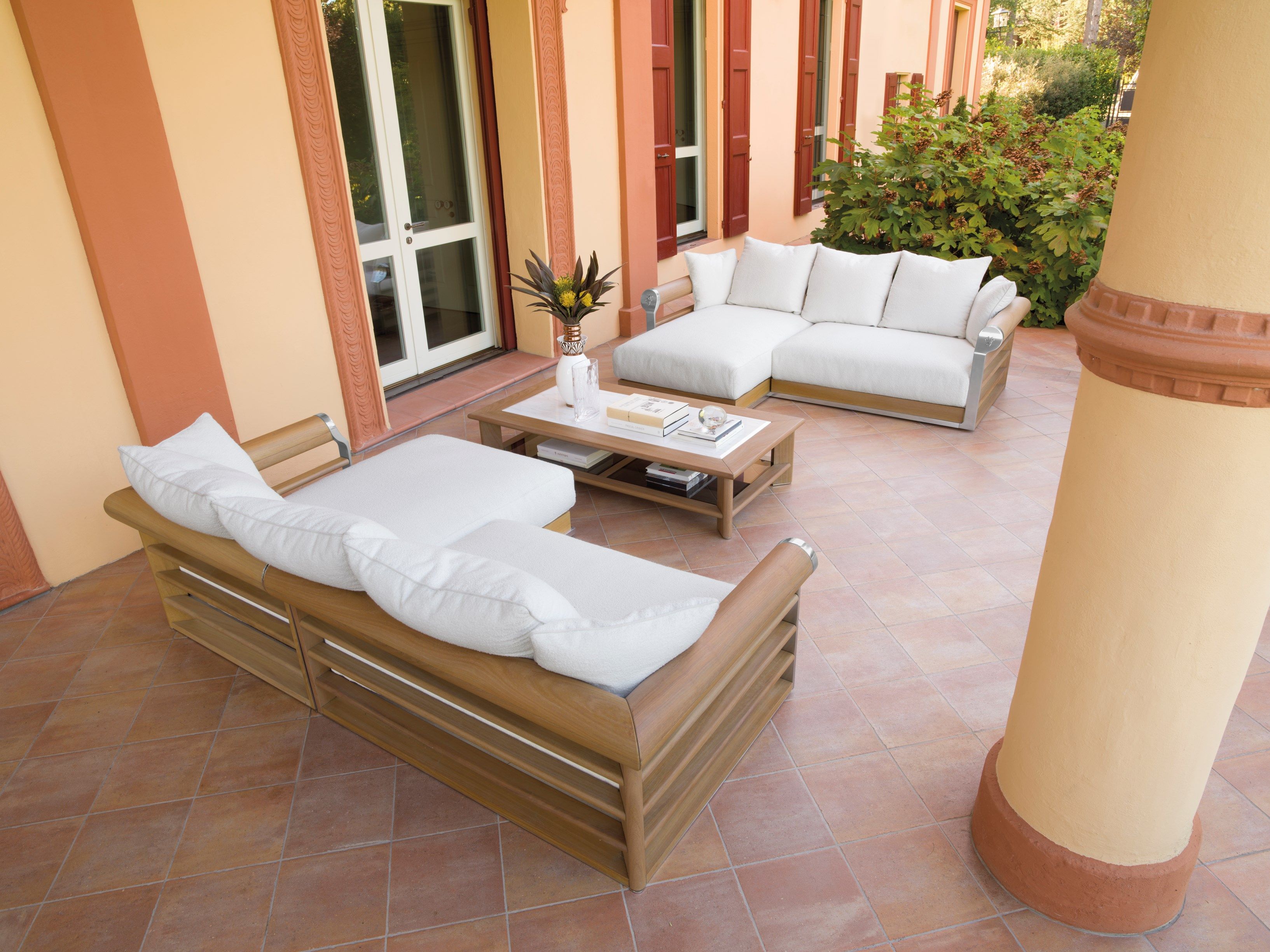 3-местный тканевый садовый диван Visionnaire Galloway ARCH-00105393