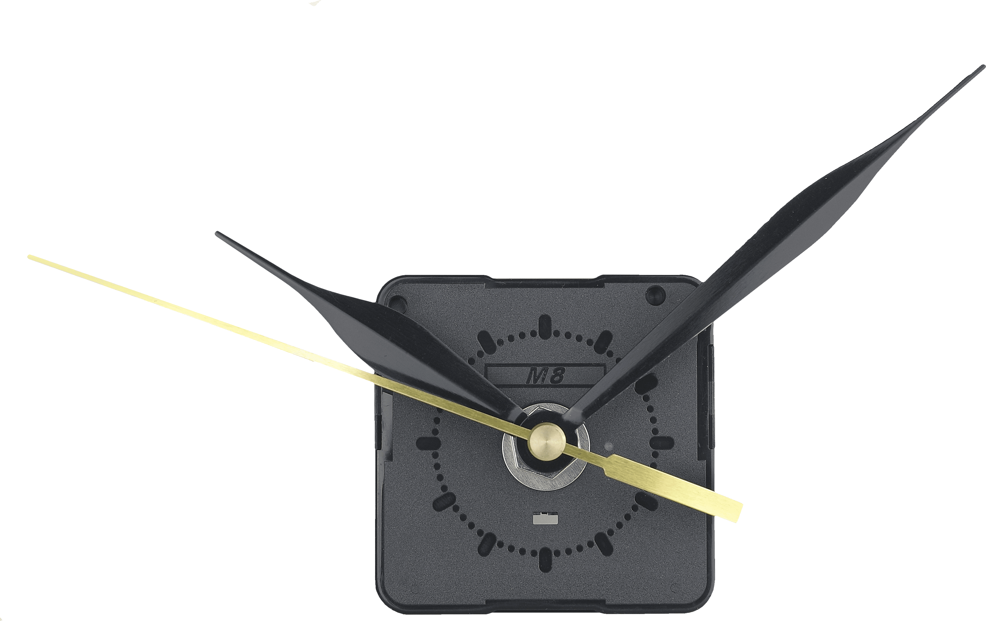 TROYKATIME Механизм для настенных часов 602 с черными стрелками 83385646