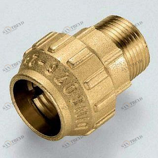 Муфта НР 50х1"1/2 для ПНД труб TIEMME 3400009