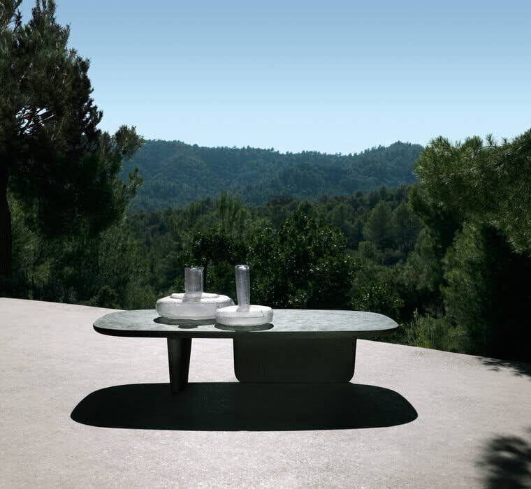 Бетонный прямоугольный садовый столик B&B Italia Outdoor Тоби-Иши ARCH-00019569 - Вид №4