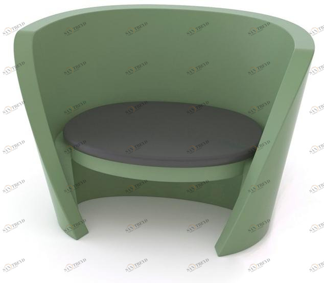 SLIDE Садовое кресло из полиэтилена по контракту Rap sun-id-1357389