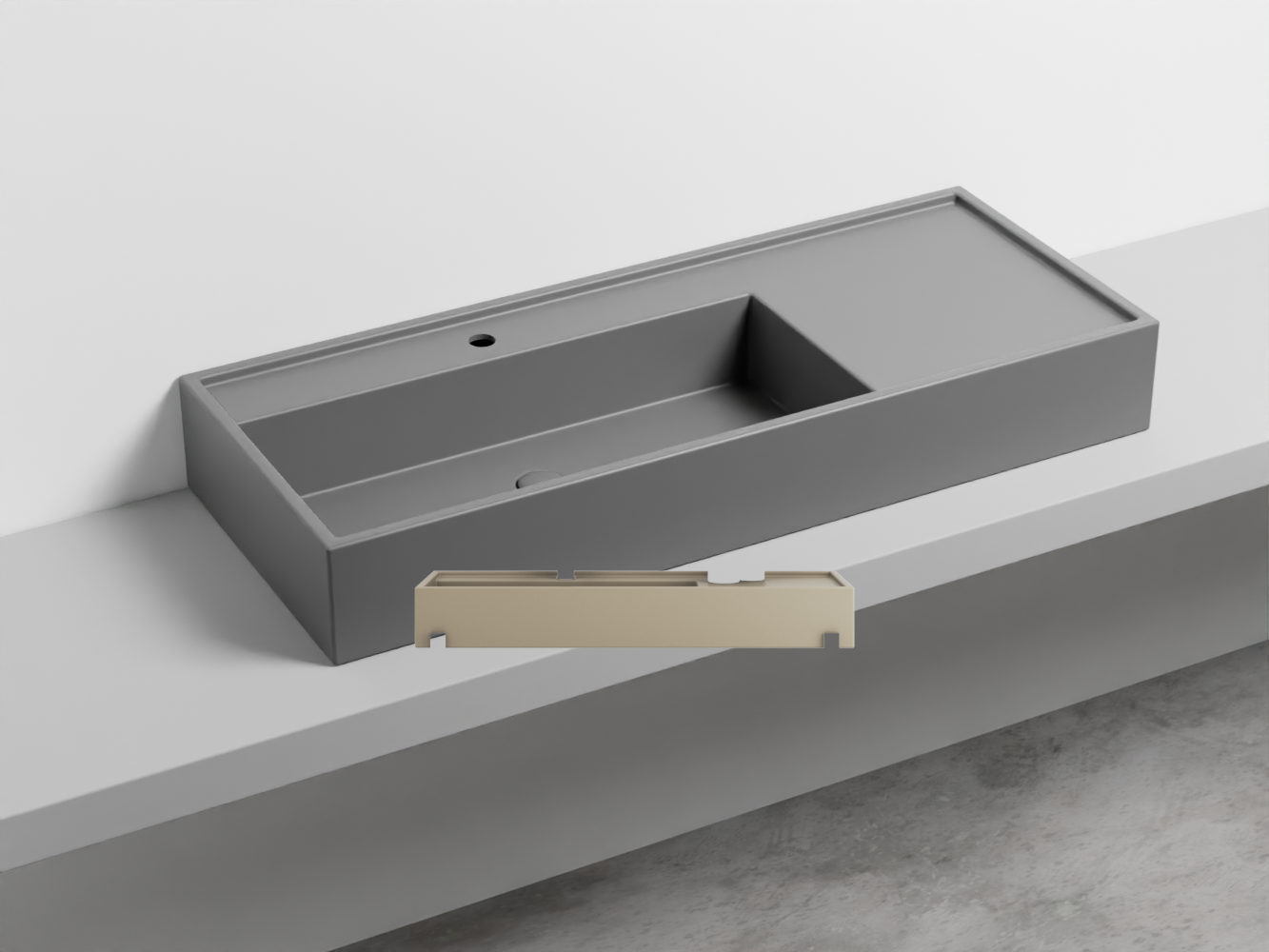 PNLA115-AV Керамическая раковина на одно отверстие 115 cielo Plinio Ceramica Cielo