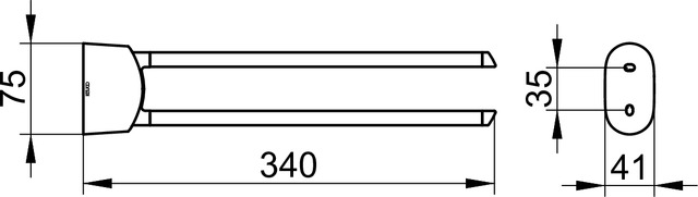 11620010000 Полотенцедержатель KEUCO Elegance 11620010000 - Вид №2