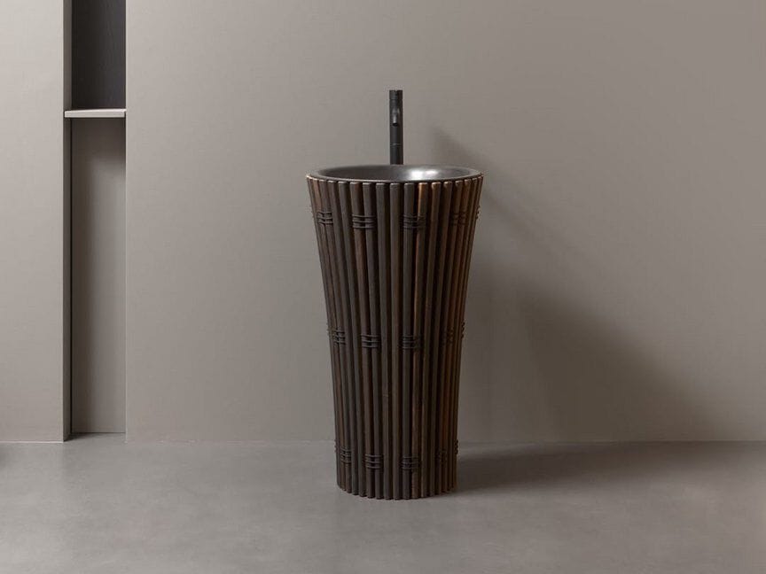 Отдельно стоящая раковина из ясеня и металла Antoniolupi RAMSES ARCH-00091619