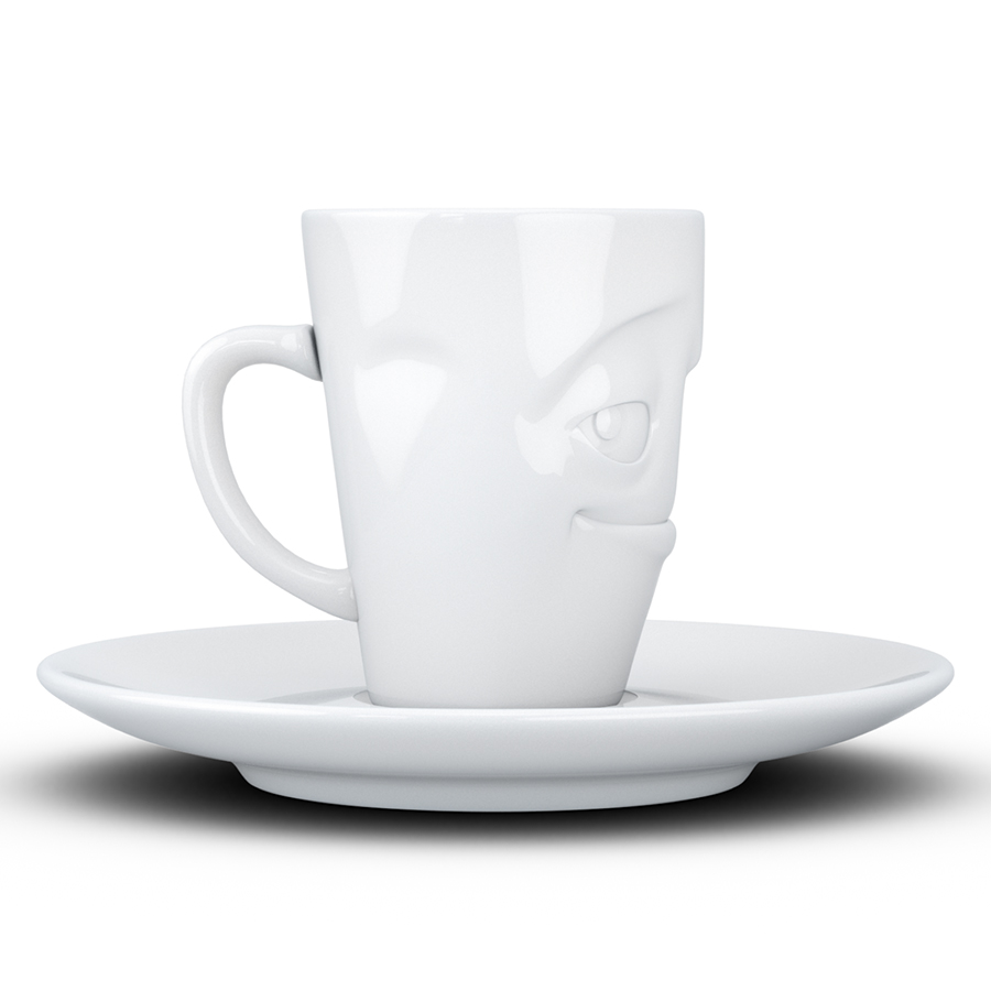 T02.11.01 Кофейная чашка с блюдцем tassen impish 80 мл белая Tassen by FIFTYEIGHT PRODUCTS  - Вид №8