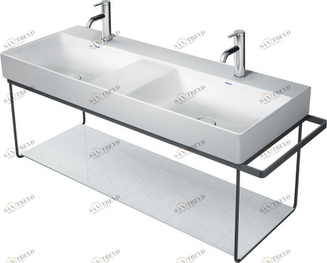 0031184600 DuraSquare Консоль металлическая подвесная **
Черный матовый Black Matt Duravit
