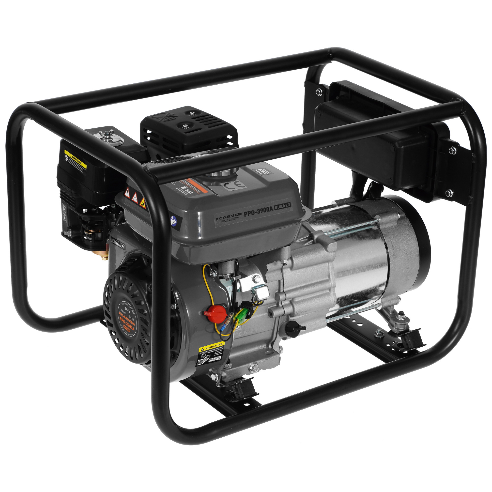 Электрогенератор   бензиновый Carver PPG-3900A BUILDER 1183098 STDN-0020581 - Вид №3