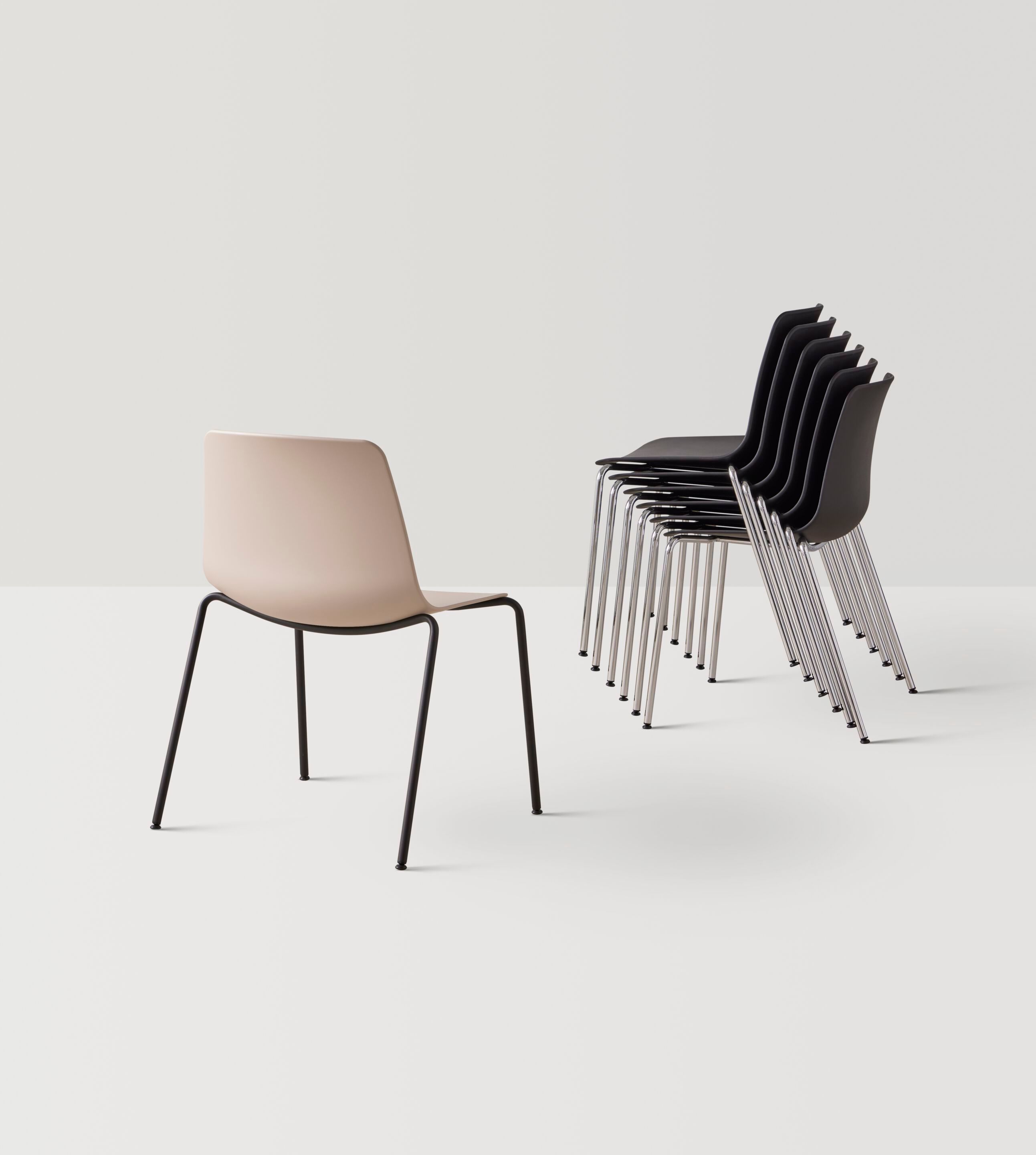 Штабелируемый стул из ткани INCLASS Varya XL ARCH-00086820 - Вид №1