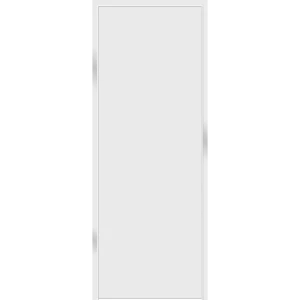 Дверь межкомнатная глухая обратного открывания Invisible 70x230 см правая цвет белый с замком 89383087 STLM-2153489