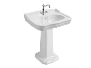 Керамическая раковина на колонне