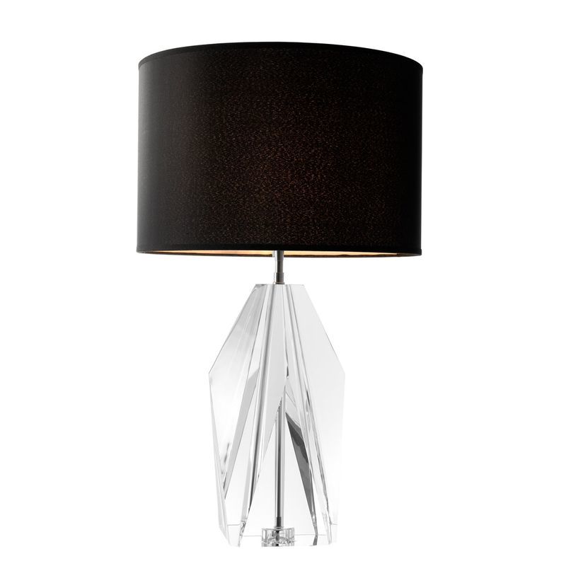 Настольная лампа Setai от Eichholtz Прозрачный 110359 EICHHOLTZ ВАЗА 061677 Прозрачный;черный  - Вид №1