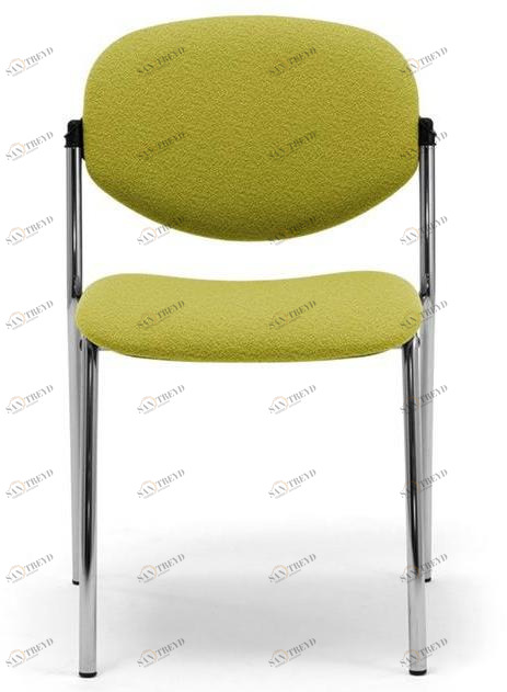 Leyform Приставной стул из хромированной стали и ткани  6540 