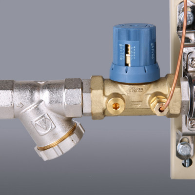 VT.GPA.05S04.L2 Узел этажный для поквартирного учета тепловой энергии с автоматическим регулятором перепада давлений Valtec 3/4", 2 вых., ввод слева  - Вид №7