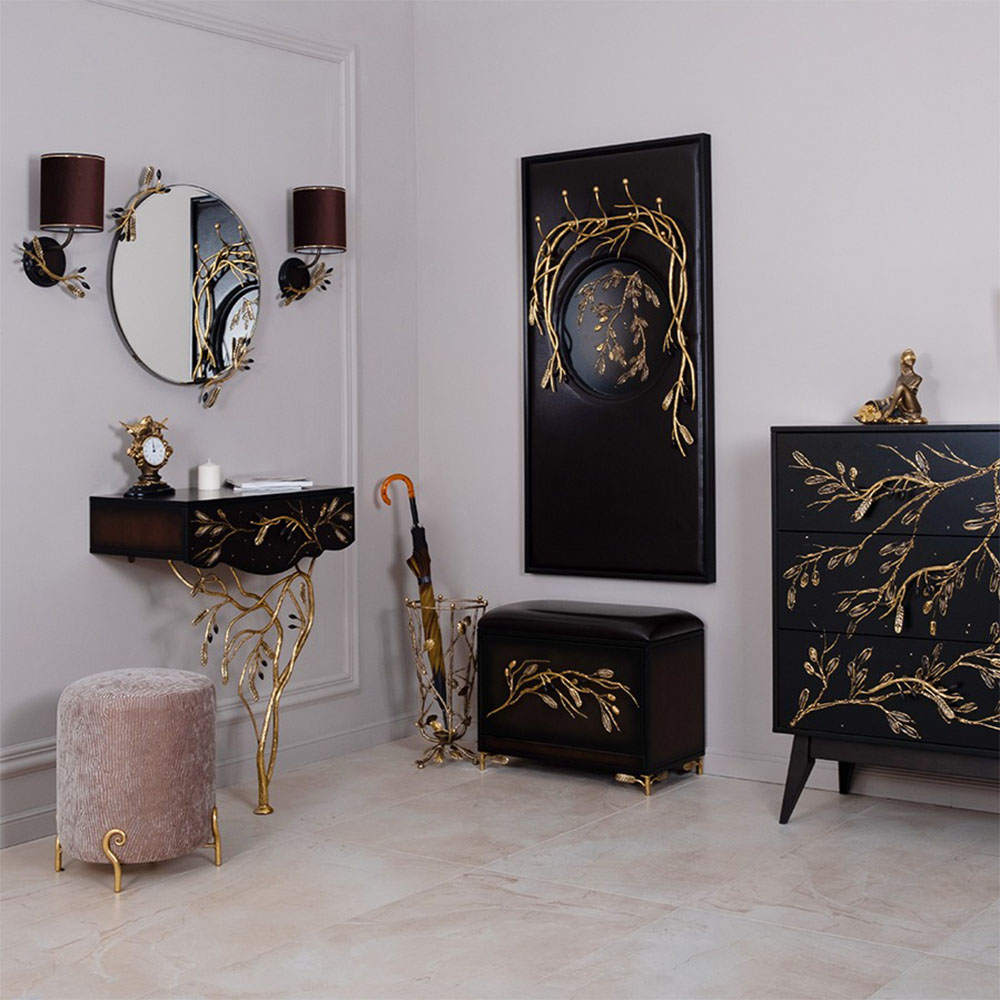 15015 Вешалка настенная Oliva Branch Каштан Амбер BOGACHO 4627196597457 - Вид №2