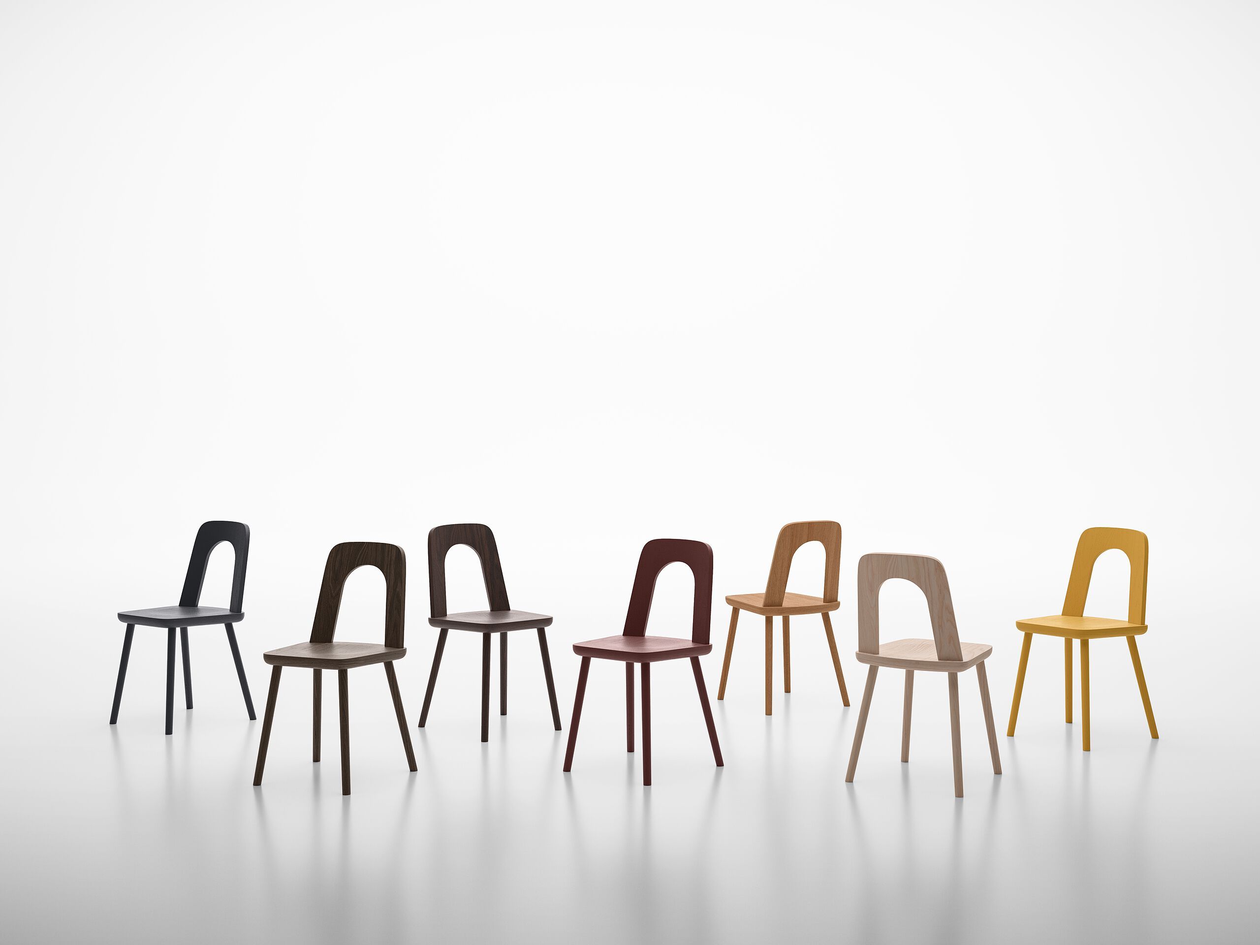 Стул из ясеня с мягким сиденьем SIPA арка ARCH-00152403 - Вид №3