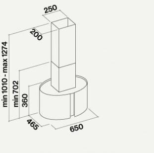 Falmec Настенная вытяжка из стекла и стали со встроенной подсветкой Mirabilia sun-id-1475588 - Вид №3