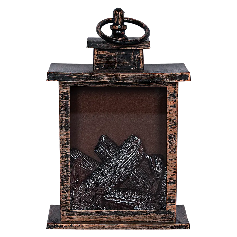 89367789 Светодиодный декоративный светильник-камин "Мини" пластик 12x12x18см STLM-1474293 Santreyd  - Вид №2