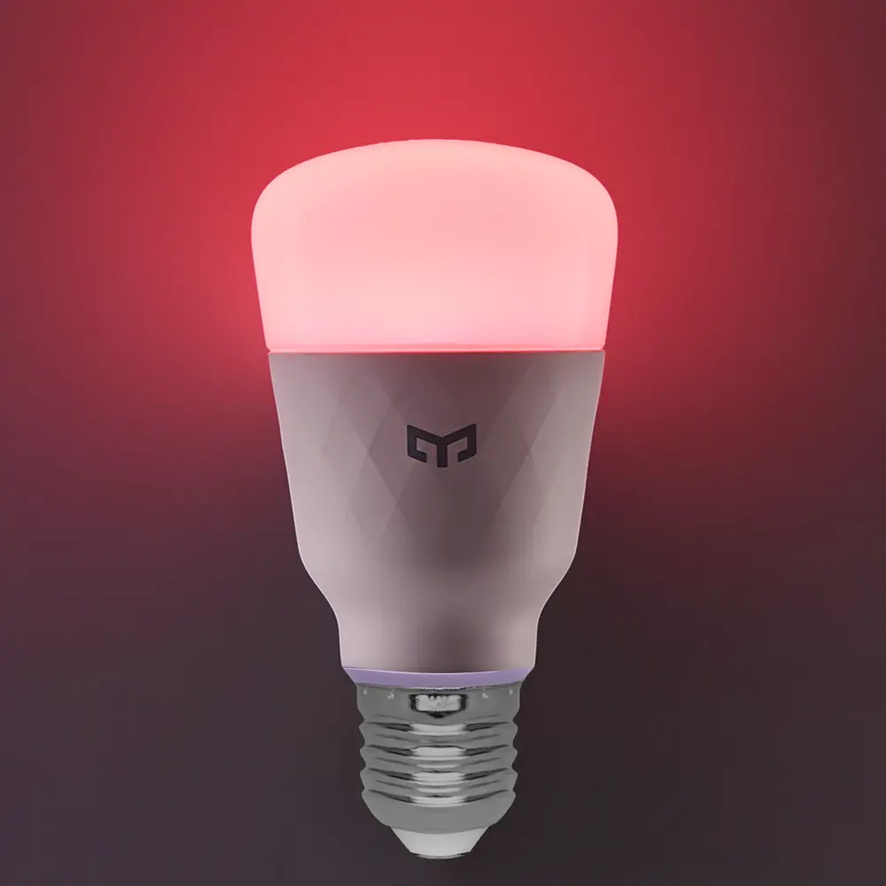 Лампа умная светодиодная Yeelight E27 200-240 В 10 Вт груша матовая 800 лм регулируемый цвет света RGBW для диммера STLM-2194174 - Вид №9