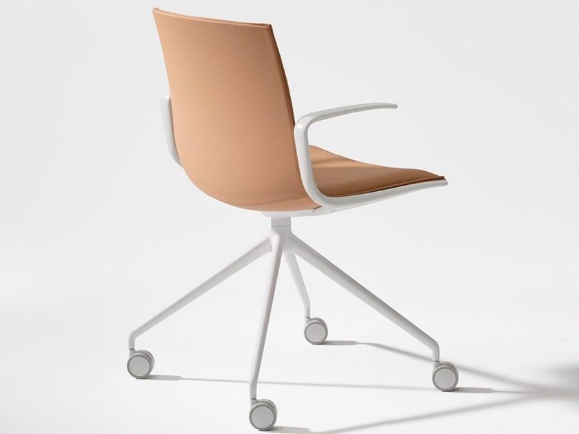 arper Кресло на эстакаде с подлокотниками на колесиках Catifa up sun-id-1485451 - Вид №2