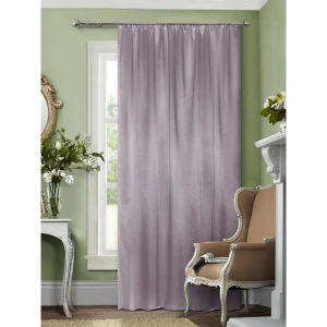 Штора на ленте «Сатин», 140х260 см, однотон, цвет розовый