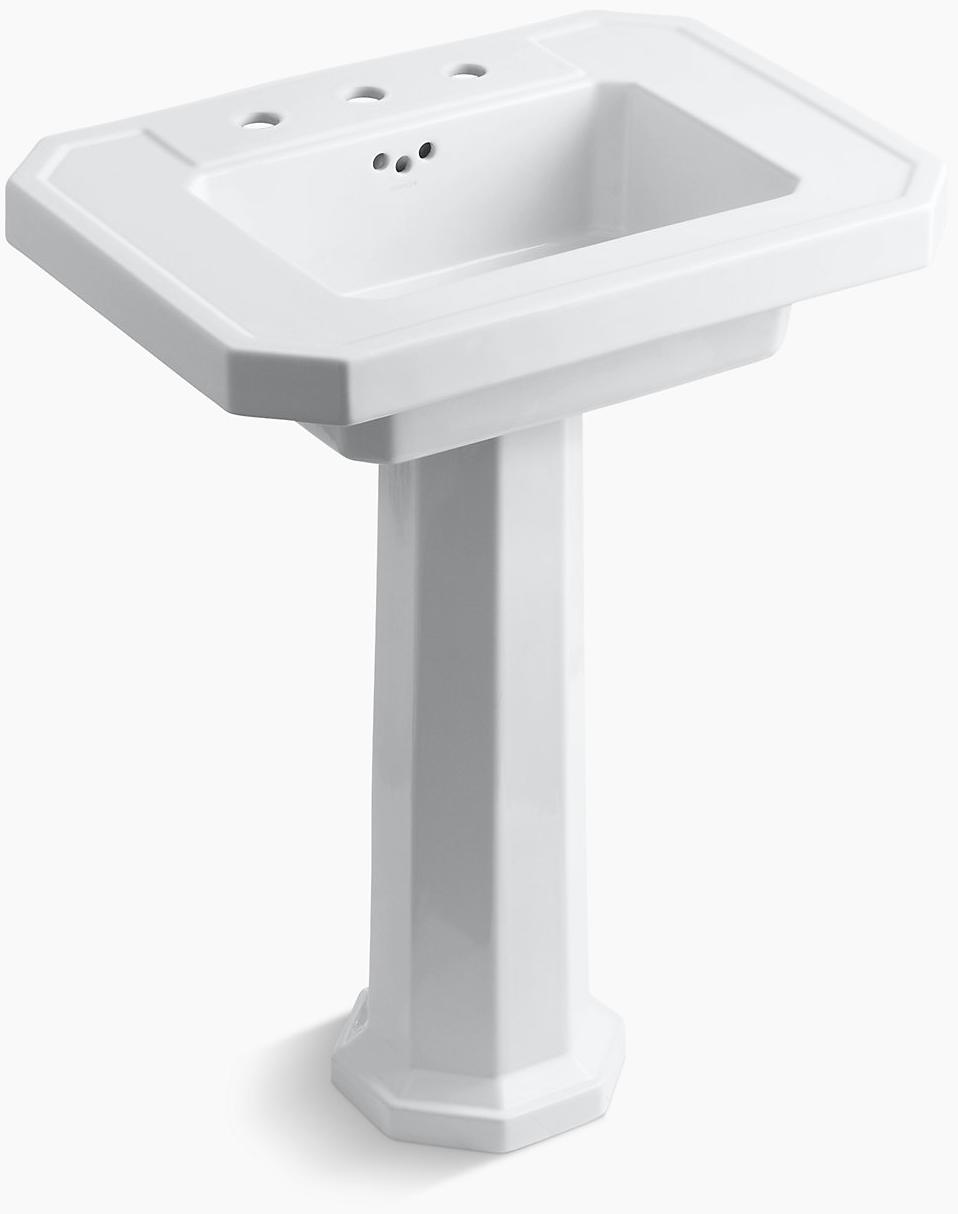 KOHLER Kathryn Пьедестал раковина с 8 шт. K-2322-8-7  - Вид №1