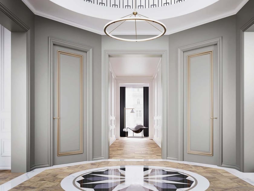 Лакированная распашная дверь BARAUSSE деревянные двери ARCH-00045864