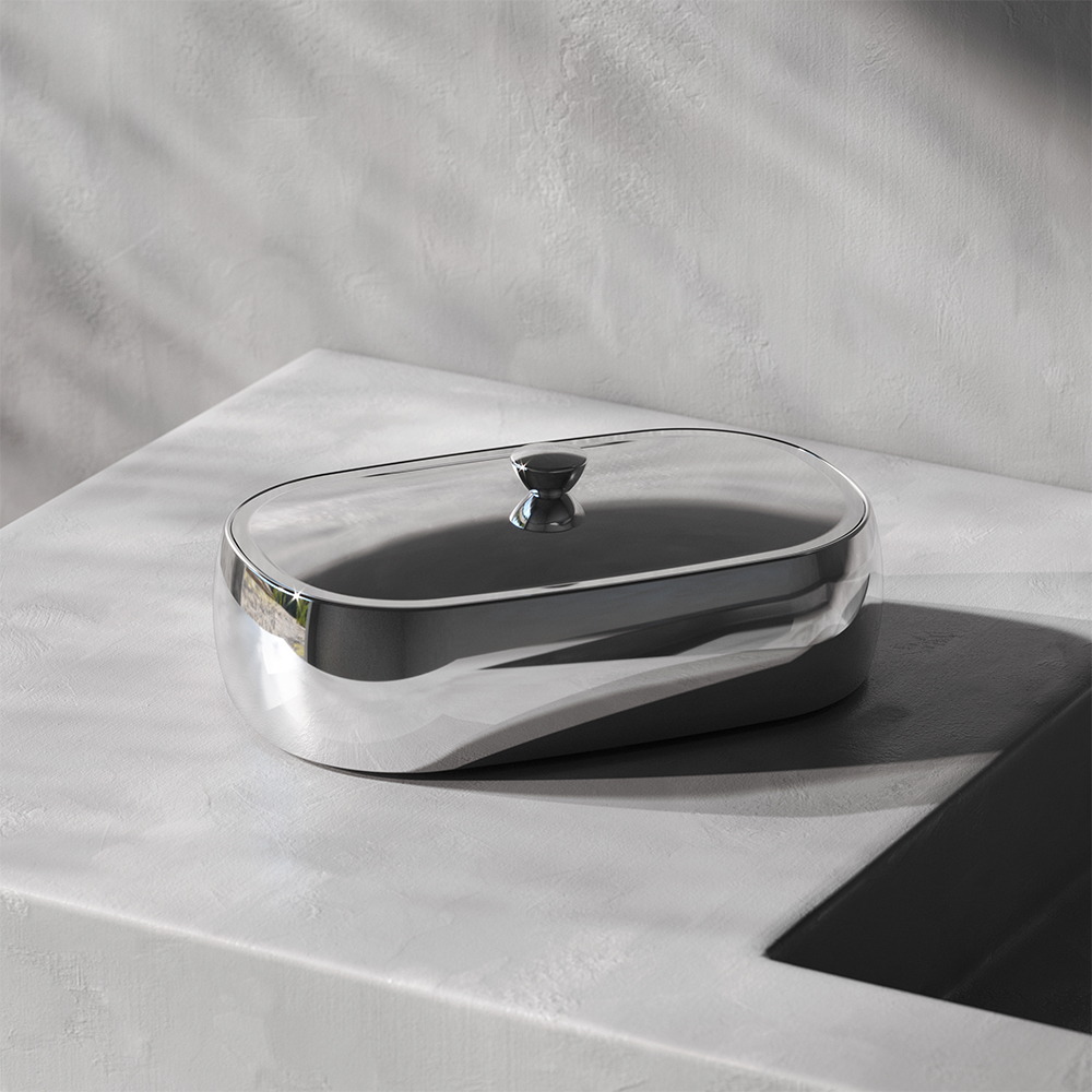 A3022000 Шкатулка для украшений большая хром шт AM.PM Sensation