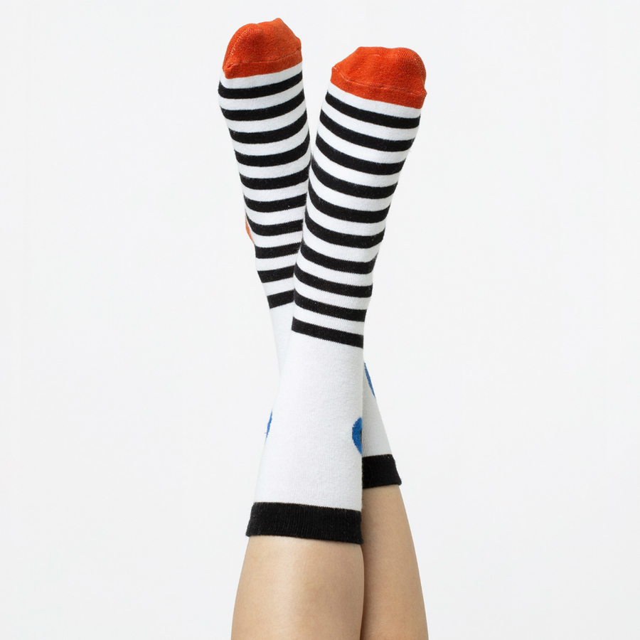 DYEYESOBL Носки eye, голубые Doiy  - Вид №4