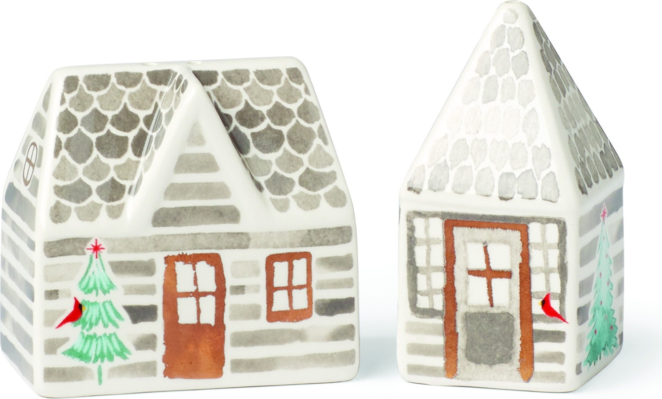 10660508 Lenox Набор для соли и перца Lenox "Волшебный лес" 7,5см (домики) Фарфор 