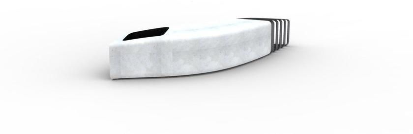 Manufatti Viscio Изогнутая скамья из реконструированного камня без спинки sun-id-1465258 - Вид №12