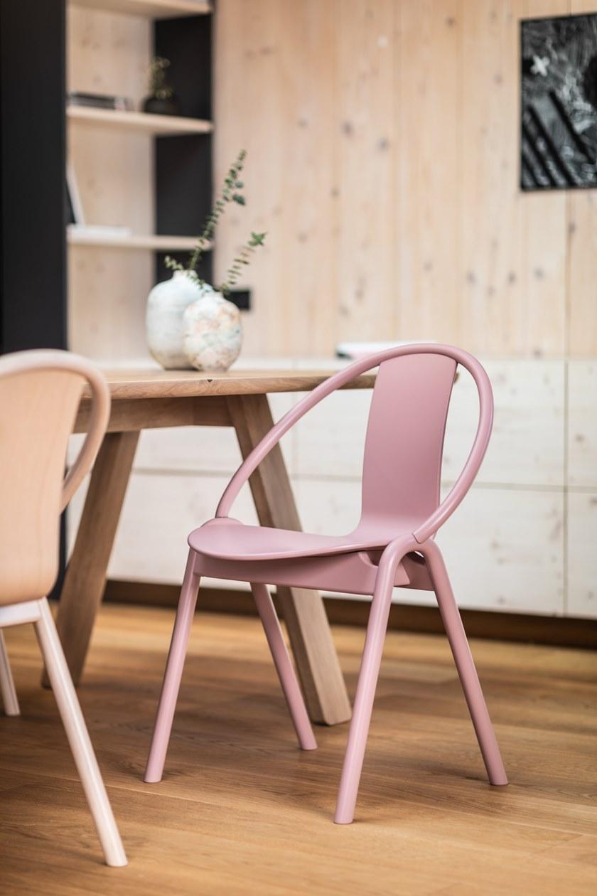 TON Штабелируемый деревянный стул с подлокотниками Again 311 005 - Вид №9