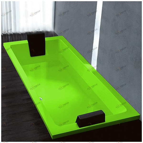 Ванна Gruppo treesse Quadra 199 V0730-SX-S салатовая прямоугольная встроенная левая VINV0730SXS