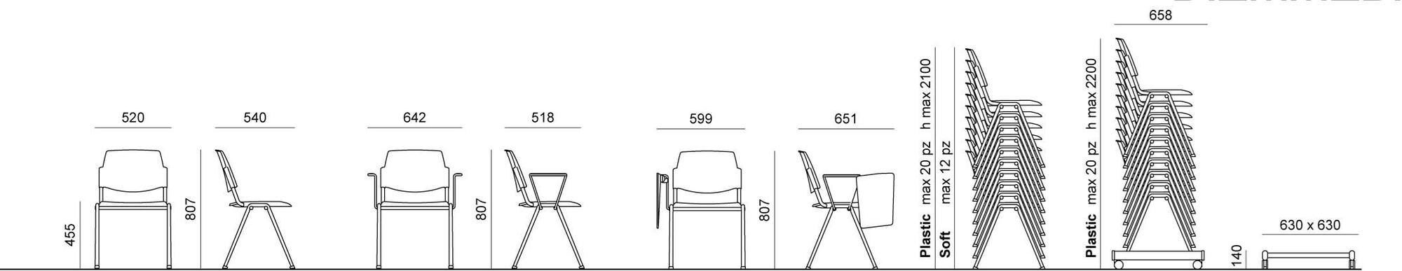 Diemmebi Стул полипропиленовый Volée sun-id-1452227 - Вид №5