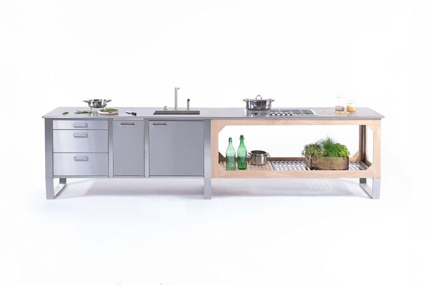 Lgtek Внутренняя и открытая кухня из стали и дерева Window sun-id-1424943 - Вид №1