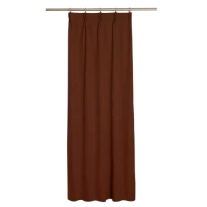 Штора на ленте Jimena 160x260 см цвет терракотовый 82922225 STLM-2114803