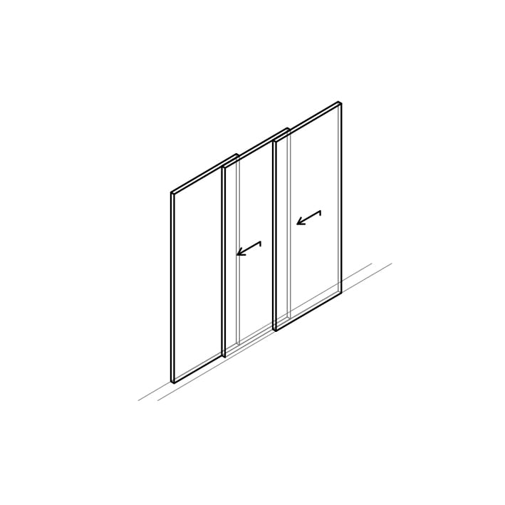 Раздвижные алюминиевые и деревянные двери-окна с двойным остеклением Carminati Skyline System ARCH-00076654 - Вид №19